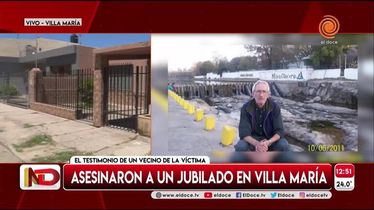 El crimen del jubilado: un vecino contó cómo conoció a la detenida