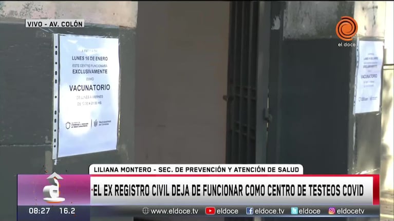 El ex Registro Civil funcionará solo como vacunatorio