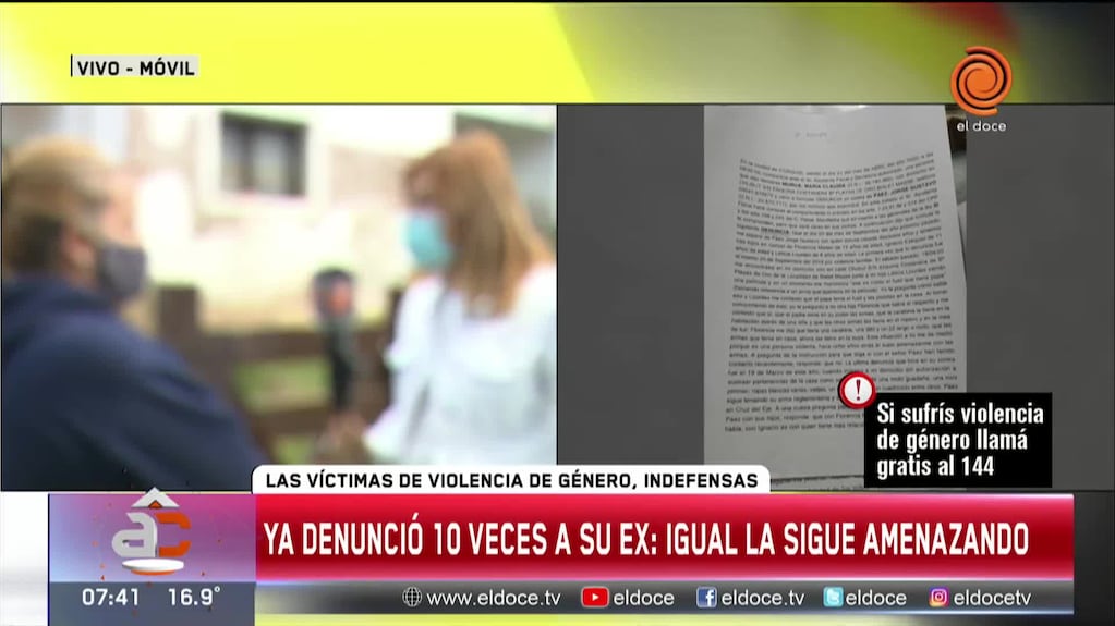 Violencia de género en Córdoba: denunció a su ex 10 veces