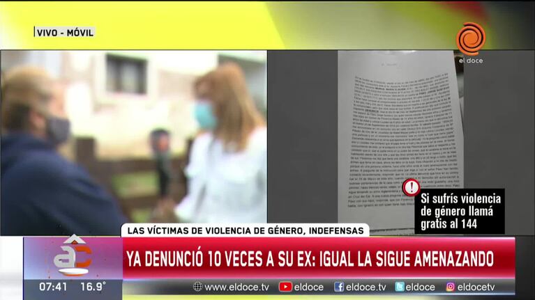 Violencia de género en Córdoba: denunció a su ex 10 veces