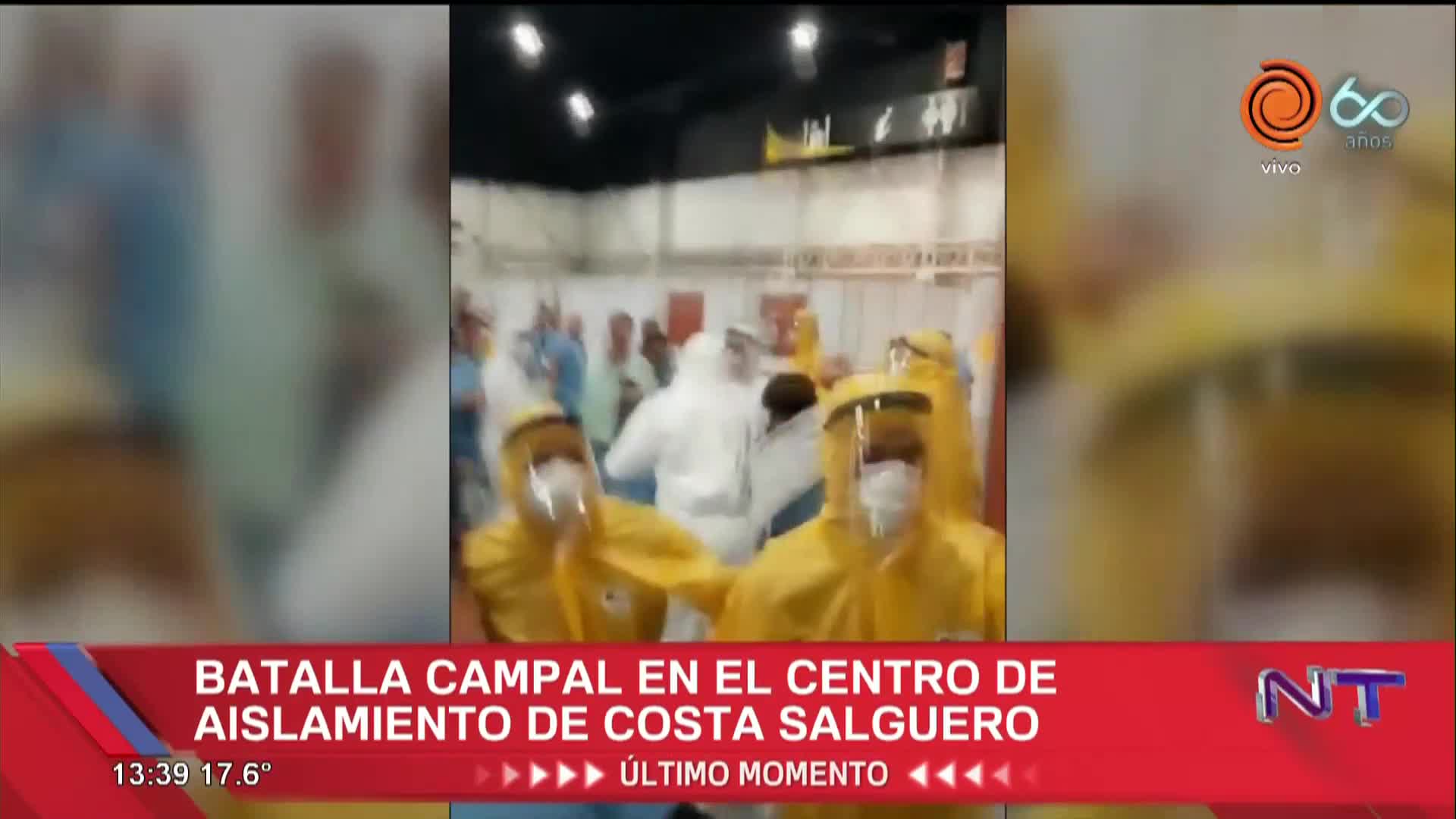 Batalla campal entre pacientes con coronavirus