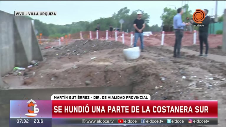 Costanera Sur hundida: confirmaron cuándo se podrá volver a circular