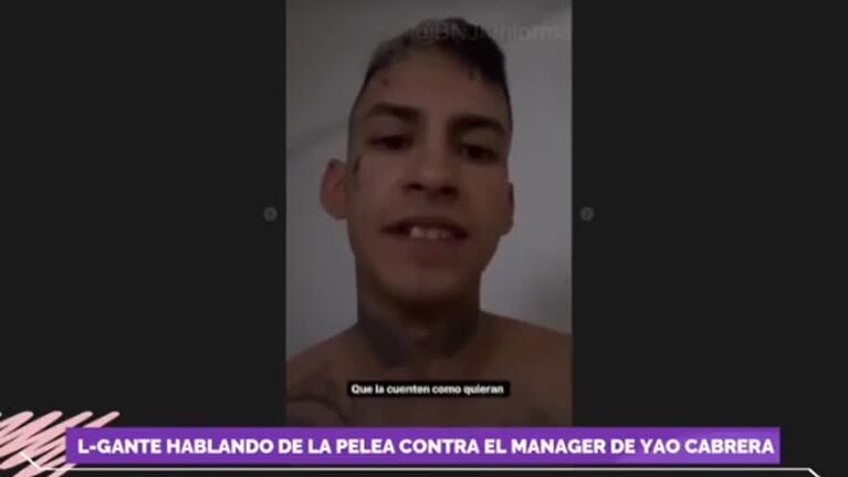 El descargo de L-Gante tras la polémica pelea