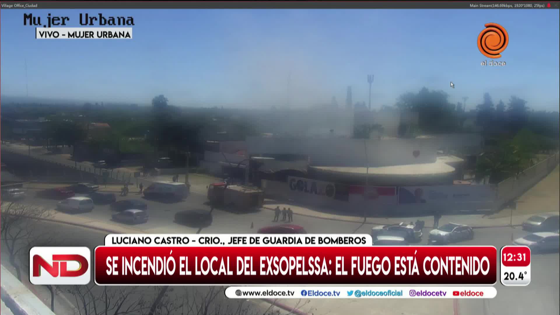 Está controlado el incendio en el ex local de la heladería Soppelsa