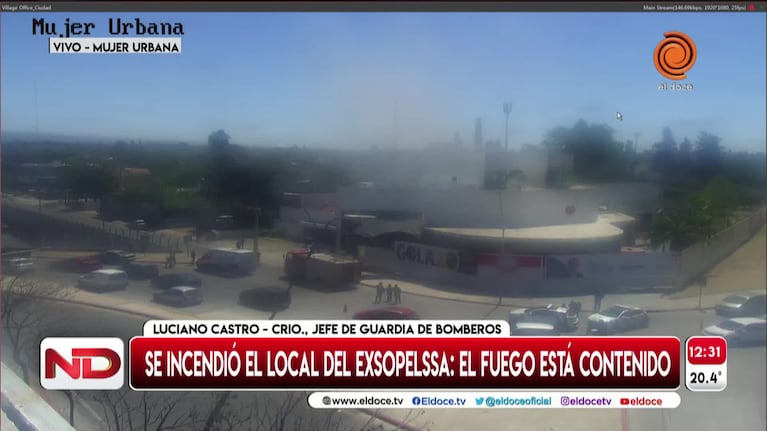 Está controlado el incendio en el ex local de la heladería Soppelsa