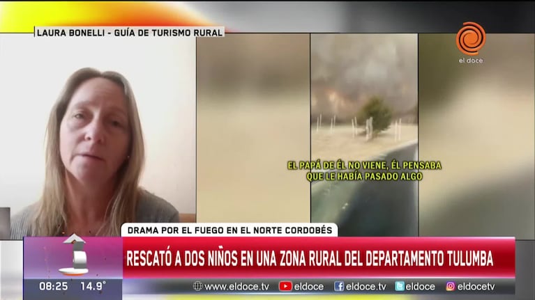 El testimonio de la joven que rescató a dos niños del incendio en Córdoba