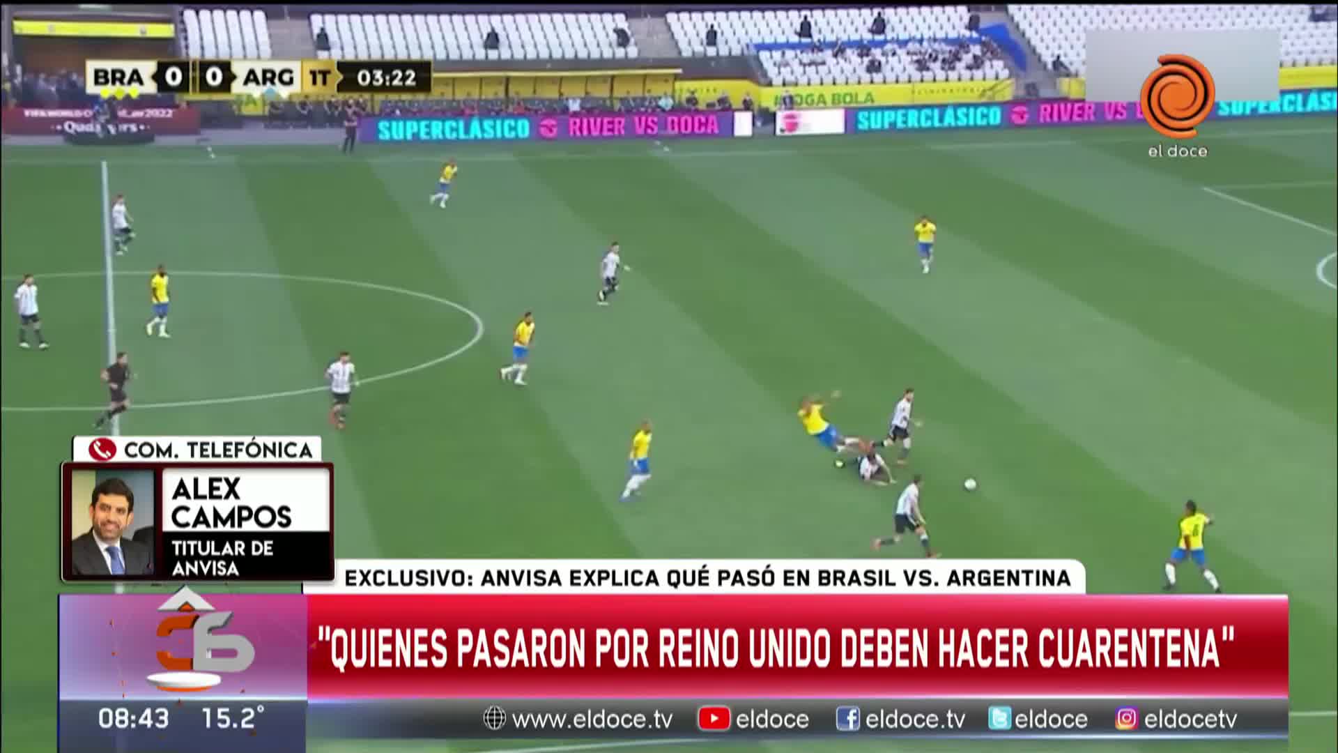 El titular de Anvisa explicó qué pasó en Brasil vs. Argentina