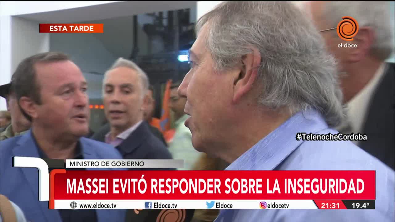 Massei evitó responder sobre la inseguridad