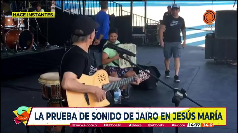 La prueba de sonido de Jairo en Jesús María