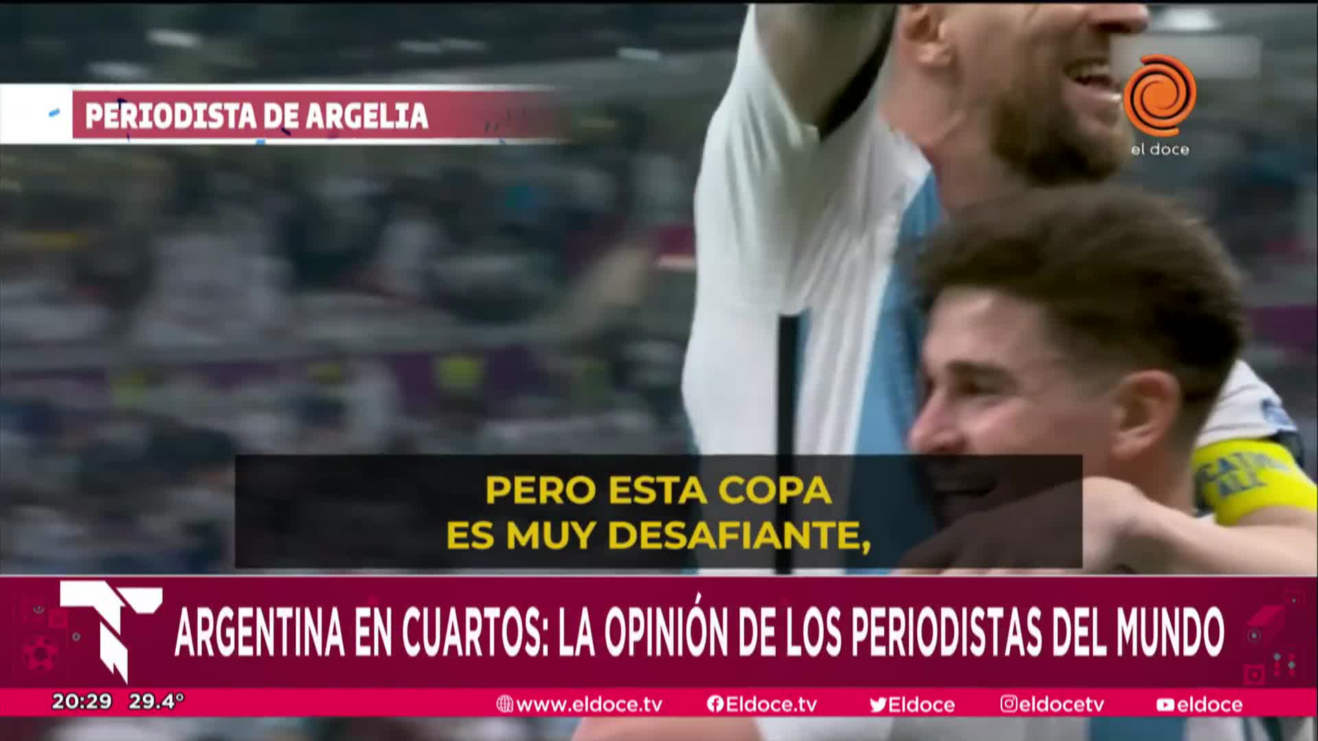 Periodistas del mundo revelaron cómo ven a Argentina en el Mundial