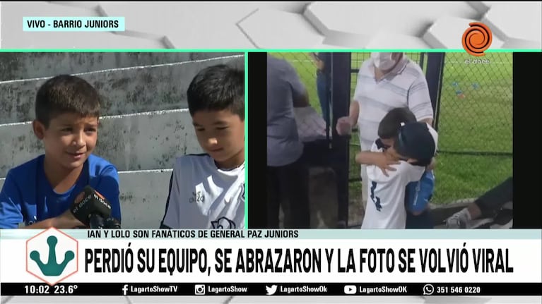 Tras perder, lo abrazó y la imagen se viralizó