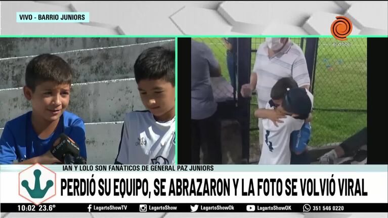 Tras perder, lo abrazó y la imagen se viralizó