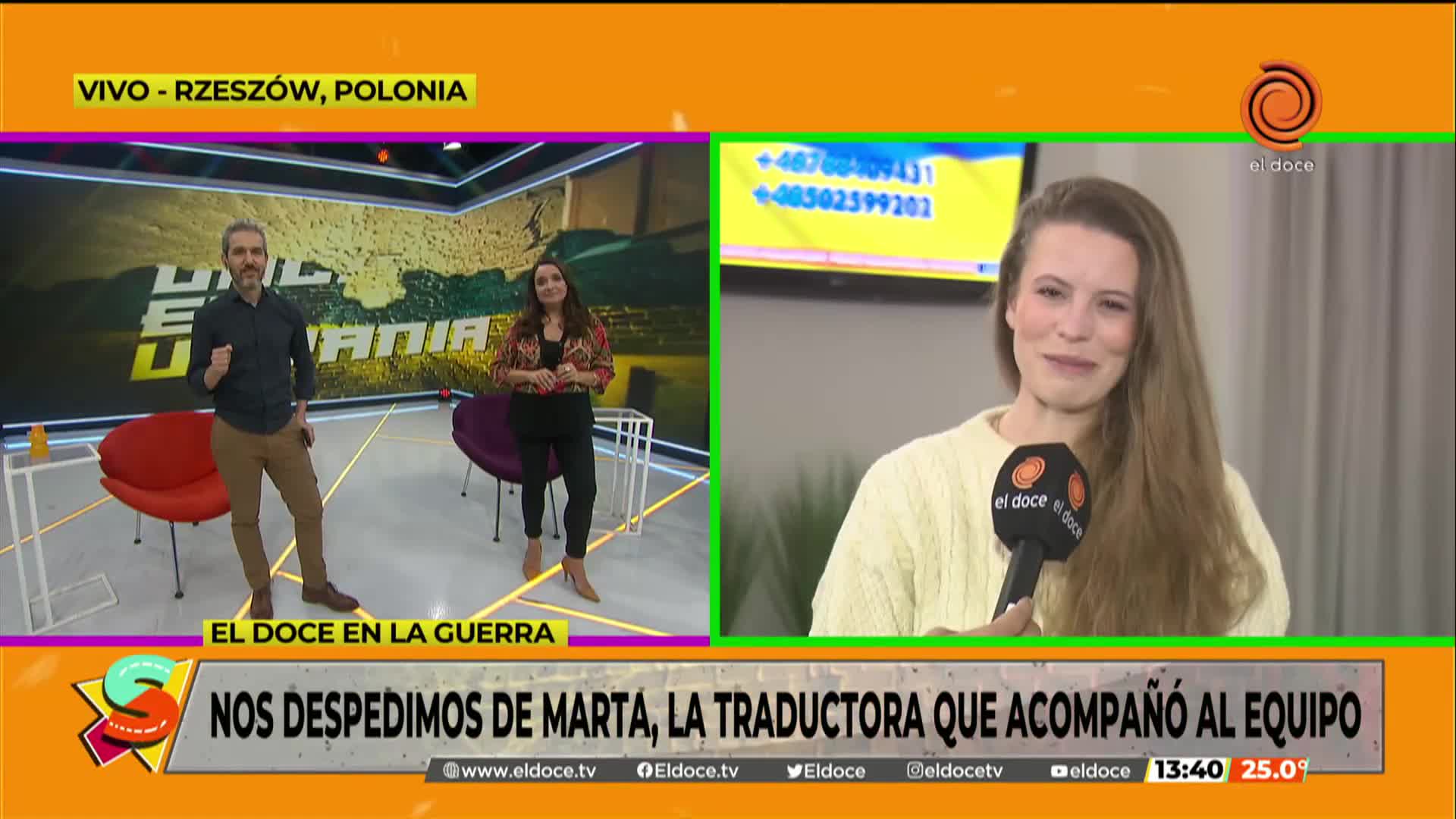 Marta, la traductora del equipo de El Doce en Polonia