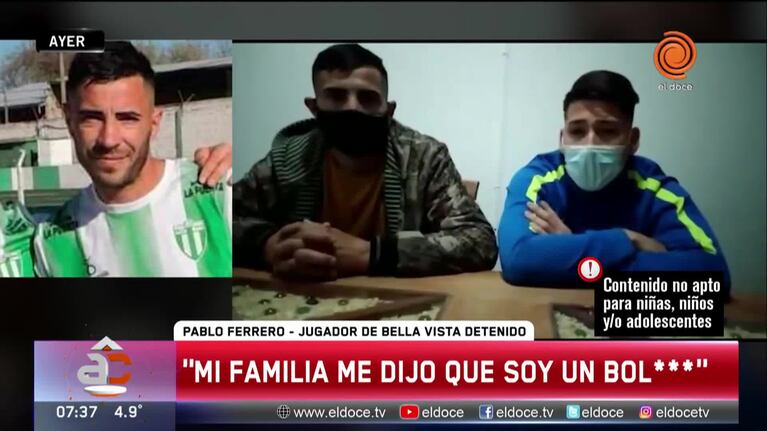 La palabra de uno de los jugadores de Bella Vista
