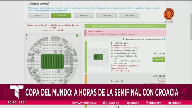 El Doce en Qatar: reventa de entradas y posible formación