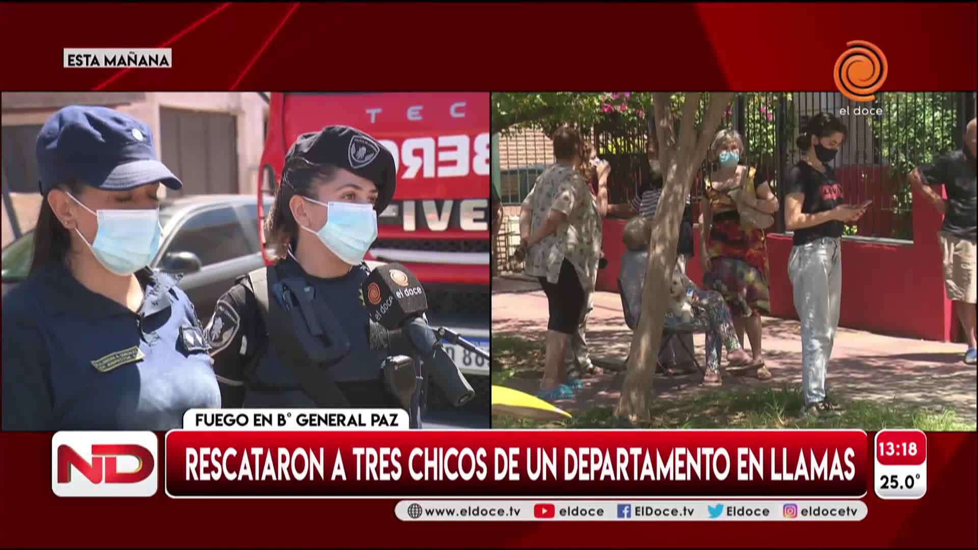 Incendio en barrio Pueyrredón: "Los adolescentes estaban desorientados por el humo"