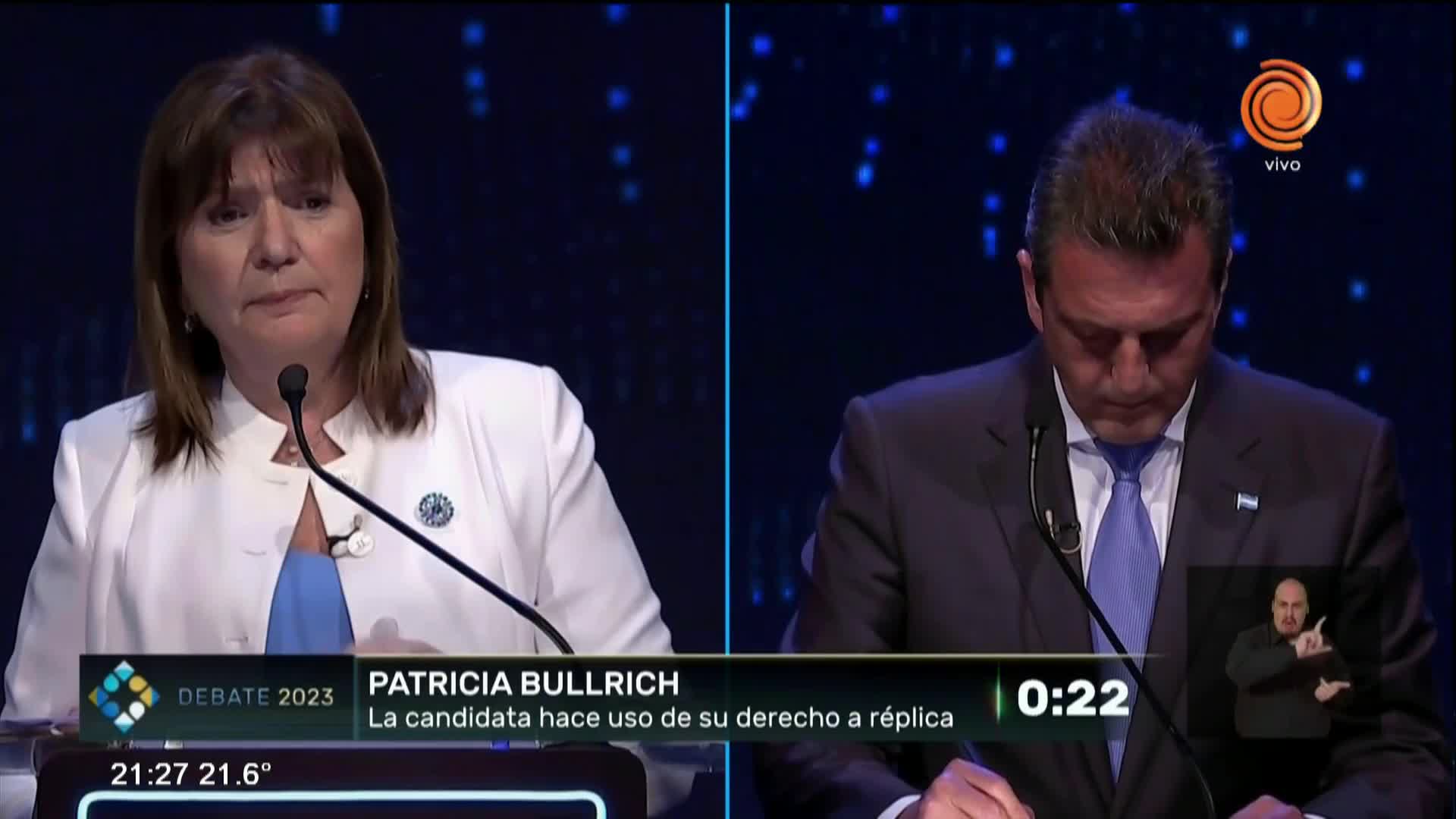 Las caras de Milei ante las críticas de Bullrich