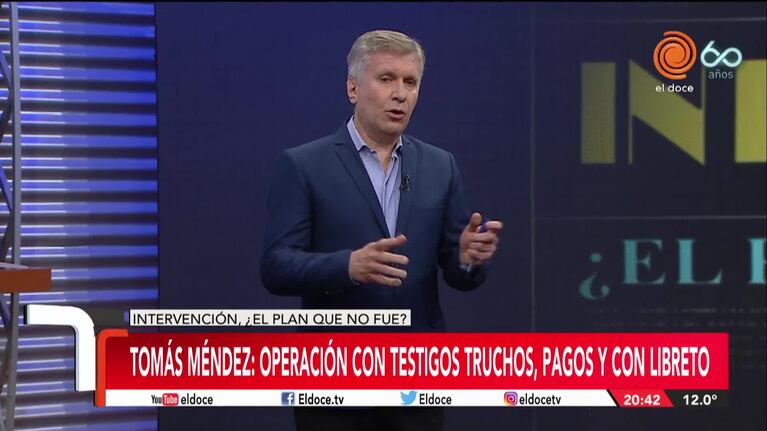 Tomás Méndez: operación con testigos truchos, pagos y con libreto