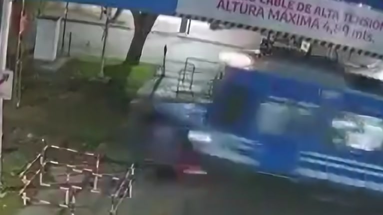 El momento exacto del accidente en el que murió Ernestina Pais