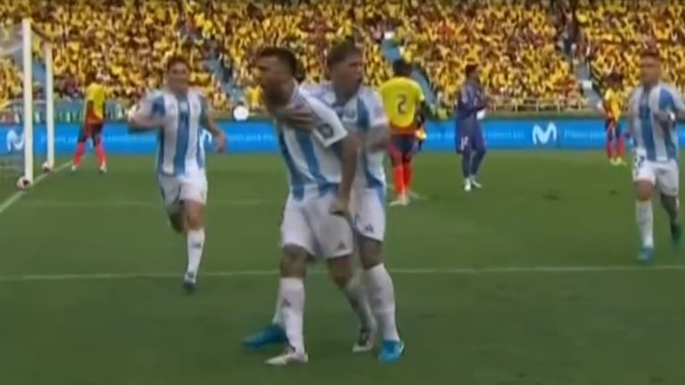 El golazo de Nico González para el 1 a 1 de Argentina ante Colombia