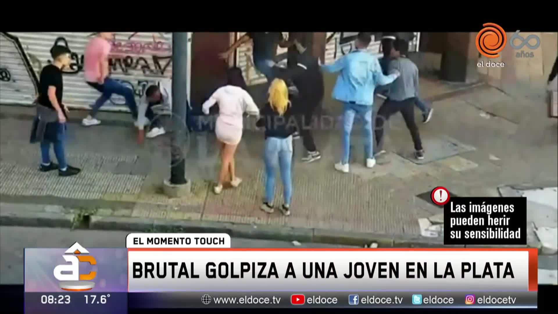 Brutal golpiza a una joven en La Plata