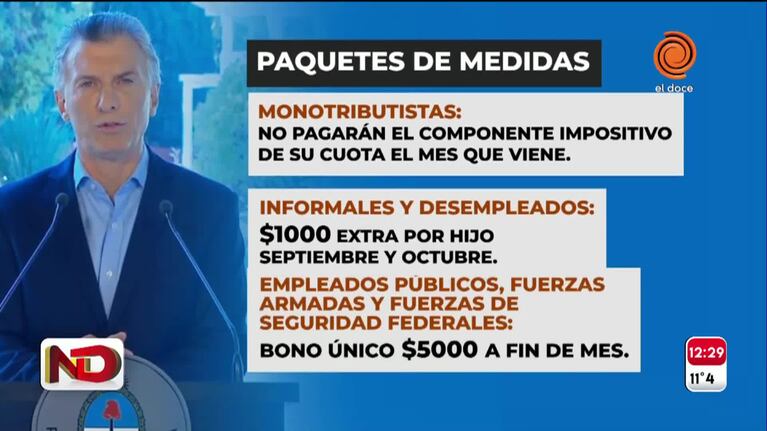 Para el kirchnerismo cordobés, las medidas de Macri "son insuficientes"