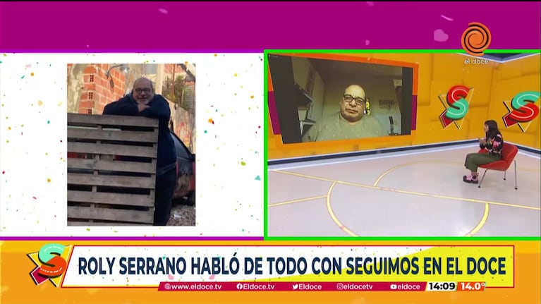 Roly Serrano habló de todo con Seguimos en El Doce