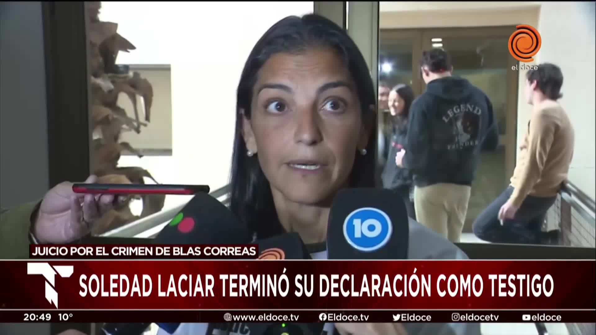 La madre de Blas Correas terminó su declaración como testigo