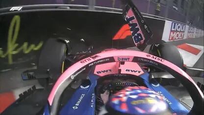 GP de Azerbaiyán: Franco Colapinto chocó en el final de la Q1 