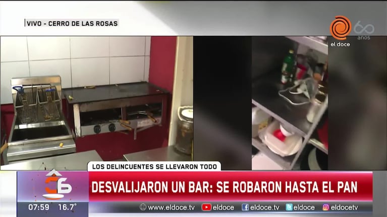 Indignante robo a un bar: se llevaron hasta cuchillos, tuppers y pan viejo