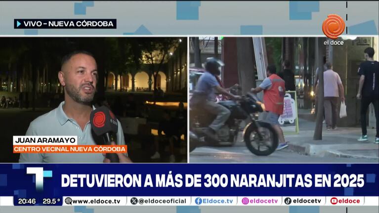 Más de un naranjita detenido por día en Córdoba durante 2025