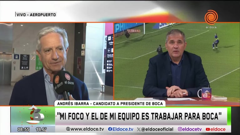 Ibarra, el candidato a presidente de Boca que apoya Macri, llegó a Córdoba