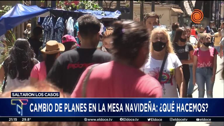 Mesa navideña con cambios de último momento ante el estallido de casos