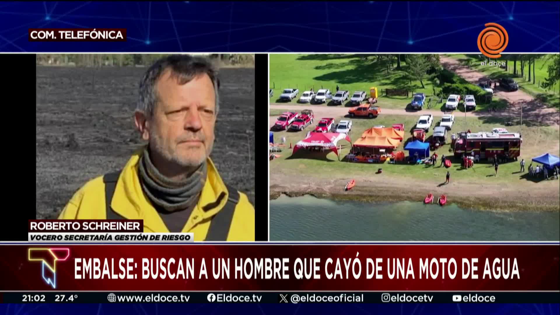 Segundo día de búsqueda sin éxito del hombre perdido en el lago