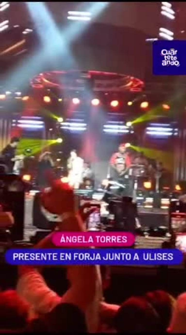 Ángela Torres cantó con Ulises en Forja
