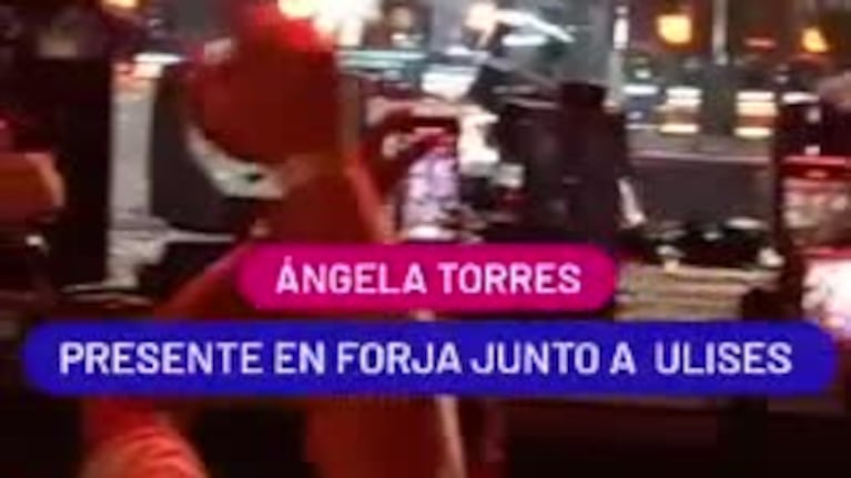 Ángela Torres cantó con Ulises en Forja