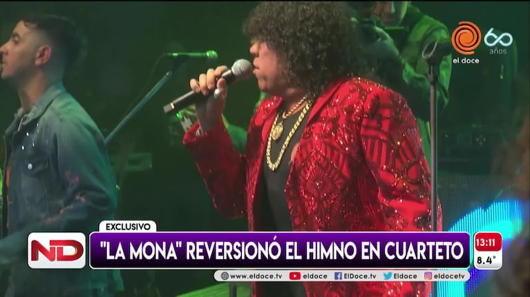 La Mona Jiménez tiene su versión del Himno Nacional