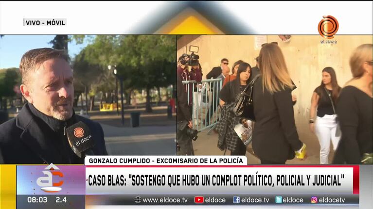 El excomisario Cumplido por el caso Blas: “Hubo complot político, policial y judicial”