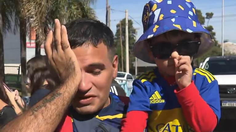 Se quedó sin trabajo y lloró por no poder llevar a su hijo a alentar a Boca ante Estudiantes