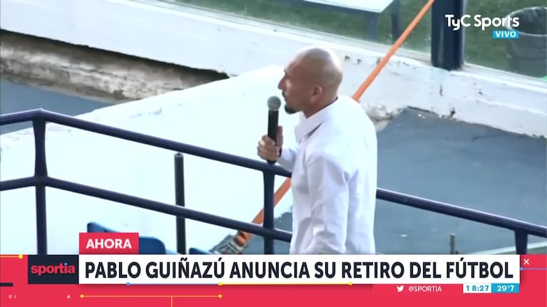 Se retiró el Cholo Guiñazú