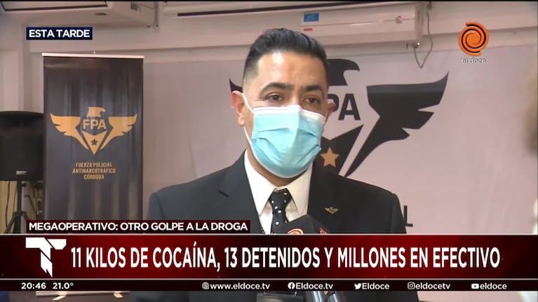 Detenidos, kilos de cocaína y millones en efectivo: los detalles del megaoperativo