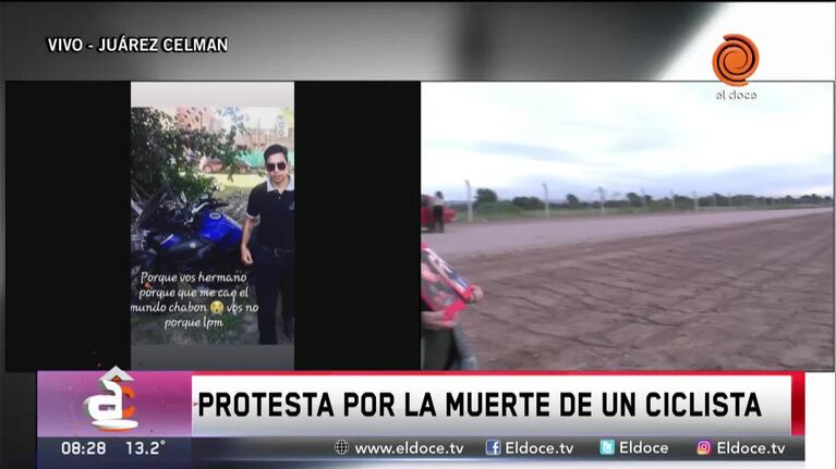 La muerte del ciclista: los padres piden justicia