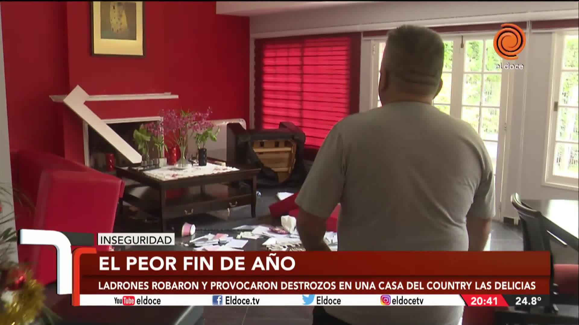 Robaron y destrozaron una casa en el country Las Delicias