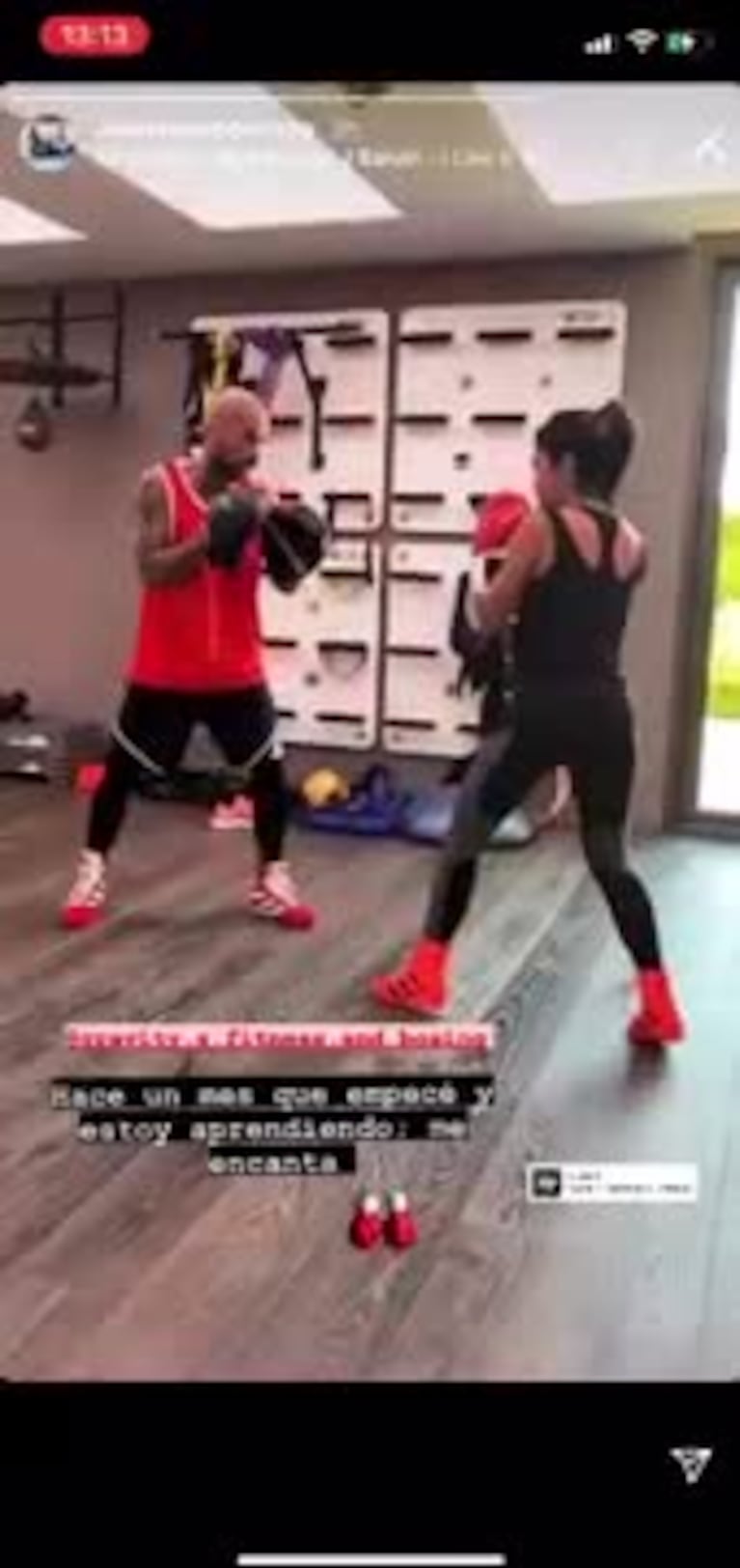 Boxeo, el nuevo hobbie de Antonela Roccuzzo