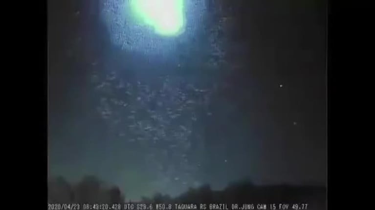 Filman un meteorito en el sur de Brasil