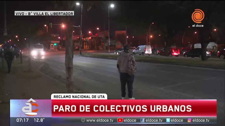 Así se vive el paro de transporte en Córdoba