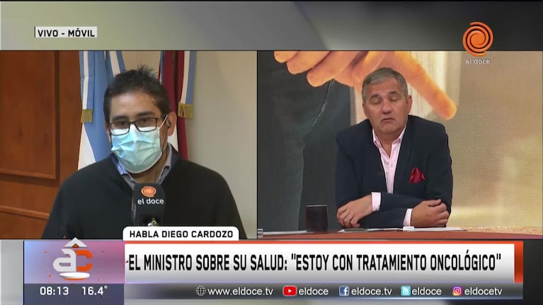 El ministro Cardozo contó cómo es el tratamiento por el tumor en su pulmón