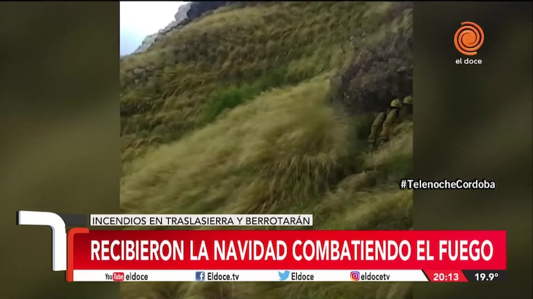 Los saludos de los bomberos que pasaron la Navidad combatiendo el fuego