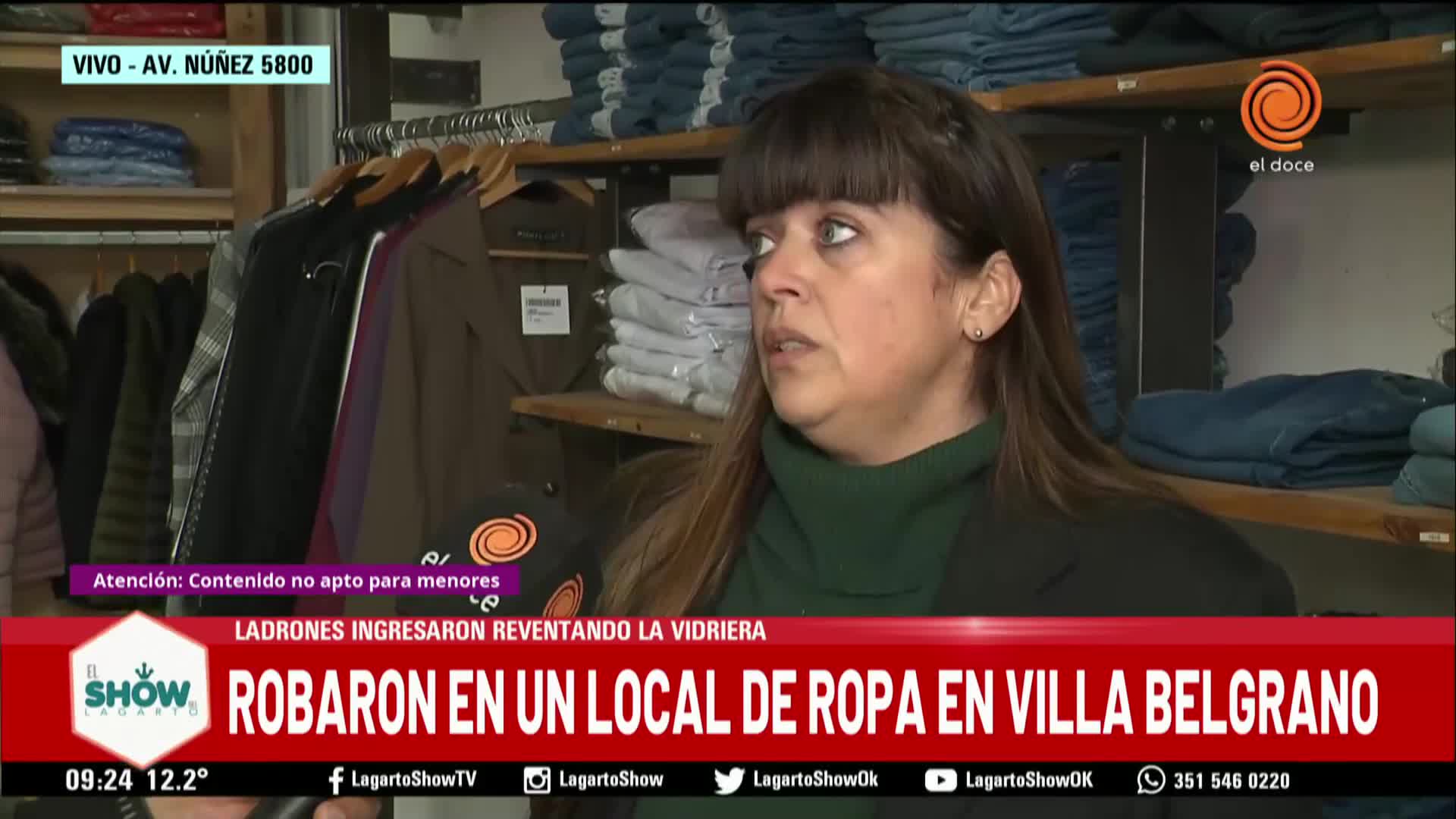 El lamento de la dueña del local asaltado en avenida Rafael Núñez