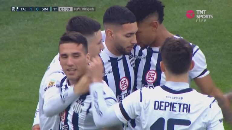 Nahuel Bustos y el 1 a 0 en la primera